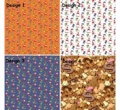 Assortiment 5 sinterklaasinpakpapier Cadeaupapier - 200 x 70 cm - 9 rollen