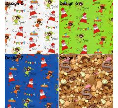 Assortiment 9 Sinterklaasinpakpapier Cadeaupapier - 200 x 70 cm - 12 rollen