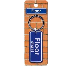 Paper Dreams Sleutelhanger Straatnaam Floor 9 Cm Staal Blauw