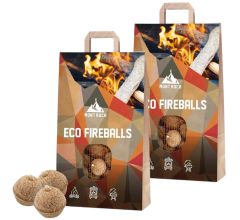 Mont Roca - Eco Aanmaak Fireballs - Openhaard BBQ Sauna - 60 Stuks