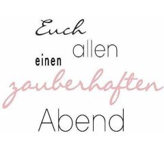 Tissue Servetten - Euch allen einen zauberhafer Abend - 40 stuks - 33 X 33 Cm