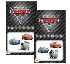 Disney Cars - Tattoo - 2 Setjes Van 3 Stuks