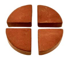 Potvoetjes Onderzetters Pootjes Terracotta Voor Bloempot - 7 x 7 x 2.5 cm - 4 Stuks