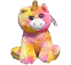 Miri Knuffeldier Unicorn Eenhoorn Tie Dye 27 cm