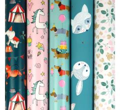 Billie cadeaupapier - Inpakpapier voor kinderen en geboorte - 2 meter x 70 cm - 10 Rollen