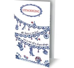 1000 Graden - 6 Dubbele Uitnodigingen Met Envelop – Uitnodigingen