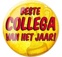 XL Button - Beste collega (Doorsnee 10 cm)