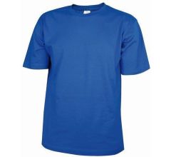 Benza T-shirt - Kobaltblauw onbedrukt, blanco, neutrale basic T-shirt - Maat S