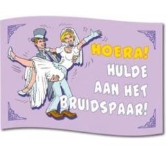 Gevelvlag bruidspaar, trouwen