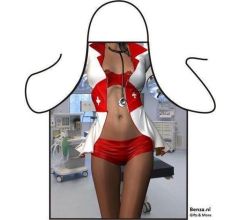 Verpleegster/Sexy Nurse - Sexy Grappig Leuk Schort Keukenschort