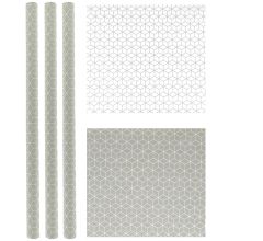 Cube Design cadeaupapier 500 x 70cm - 3 stuks