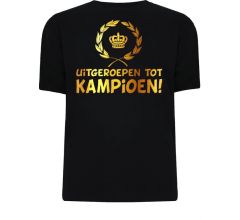 Gouden Krans T-Shirt - Uitgeroepen tot Kampioen (maat xl)