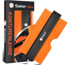 Saker - Aftekenhulp - Contourmeter Met Slot- 25 cm
