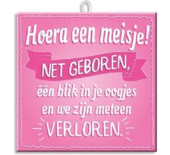 Paperdreams Slogan tegel - hoera een mei