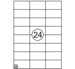 Benza Zelfklevende Etiketten op A4 Vel - 70 x 37 mm - 24 stickers per vel - 1000 vel