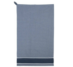 Clayre Eef - Theedoek - Geruit - Blauw - 3 stuks