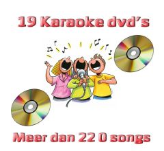 Karaoke - Pakket met 19 Karaoke DVD's Ruim 220 Songs