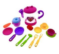 Theepot – speelset met diverse accessoires - 16-delig