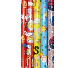 Sinterklaasinpakpapier - Cadeaupapier Sinterklaas - 5 rollen 200x70cm - Sinterklaas