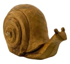 Parlane Houten Decoratie Slak handgemaakt van mangohout 24 x 10 x 15 cm