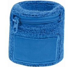 Benza Pols Zweetbandjes - Kobaltblauw 6 cm - Inc. Opbergvakje met rits - 1 stuks