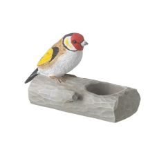 Theelichthouder Vogel - Putter - 14 x 7 x 10 cm