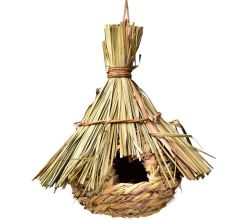 Vogelnest van stro hangend - ca. Ø23 x 31 cm