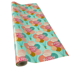 Cadeaupapier Inpakpapier Party Time 70 cm x 15 meter