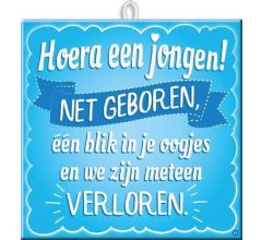 SLogan Tegel - Hoera een jongen