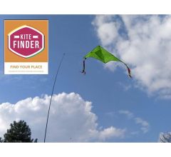 Kite Finder - Strand Vlieger - vind je ouders op het strand terug - Groen