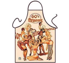 Retro Dames - Grappig Leuk Schort Keukenschort