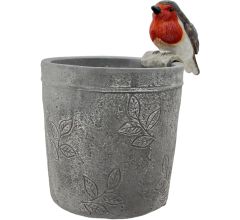 Pothanger Vogel Roodborstje Inclusief Bloempot 13 x 12 cm