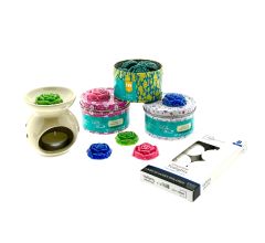 Waxmelts Geuren Pakket 3 x 10 Waxmelts incl. Brander &amp; Waxinelichtjes - cookie &amp; spice, fre