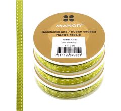 Geschenkband - Lint - 10 mm x 4 meter - Groen - 3 Stuks