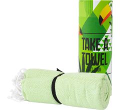 Hamamdoek - Take A Towel - saunadoek - 100x180cm - 100% katoen - pestemal - Groen