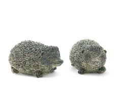 Beeld Egel Grijs - 2 Stuks - Steen - 20 x 10x 10 cm