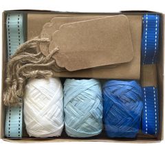 Cadeau versierset - Cadeau Decoratie Set voor geboorte jongen - 11 Delig - Blauw