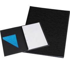 Rillstab Schrijfmap Incl. Gelinieerd A4 Slimbloc Faro Gewolkt Zwart