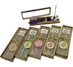 Wierook Cadeau set In Houten Kistje - Kerstpakket - 6 Stuks