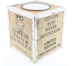 Oude Gebruikte Theekist - 23 x 23 x23 cm - 1