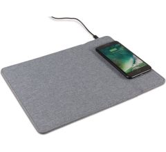 Muismat Met Draadloos Qi Oplaadstation Voor Android en Apple Smartphones
