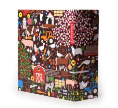 Kikkerland Studio Job legpuzzel Farm 1000 stukjes 68 x 50 cm