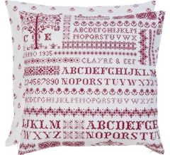 Clayre &amp; Eef - Kussenhoes - 100% Katoen - Kruissteek - 40 x 40 cm