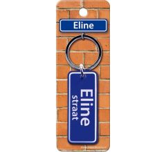 Paper Dreams Sleutelhanger Eline Straat 9 X 3 Cm Staal Blauw