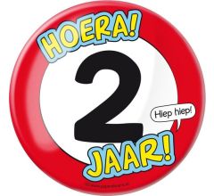 XL Button - 2 jaar (Doorsnee 10 cm)