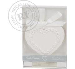 Fresh Cotton Scented Ornament Heart  in giftbox