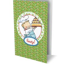 Pauline Oud - 6 Dubbele Uitnodigingen Met Envelop - Feestje