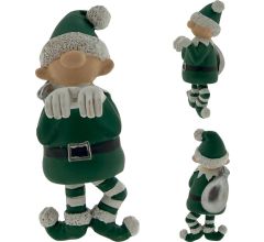 Pothanger Kerst Elf - Kerstmis - 11 x 4.5 x 5.5 cm - 2 Stuks