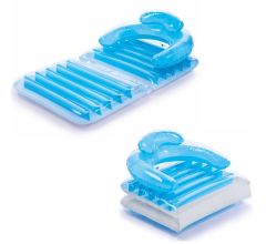 Opblaasbare 3-in-1 Strandstoel - Luchtbed - Ligbed - Zwembad 160 x 80 cm