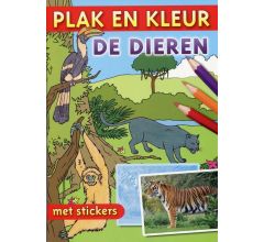 Plakken en Kleuren met Dieren - 2 stuks